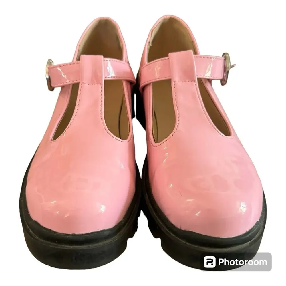 Steve Madden Girls Shoes Suzey Mary Jane Bubble Gum Pink Patent Size 3